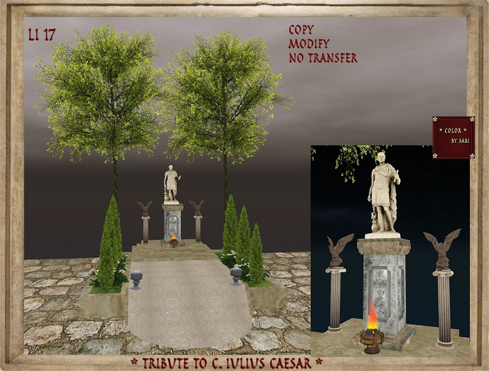 Tribute scene to Iulius Caesar