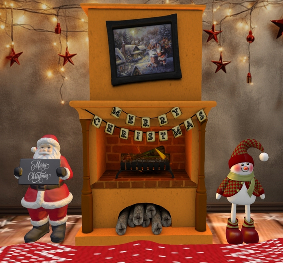 @MA@ Christmas Fireplace
