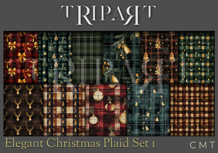 .::TRIPART::. Elegant Christmas Plaid Set 2