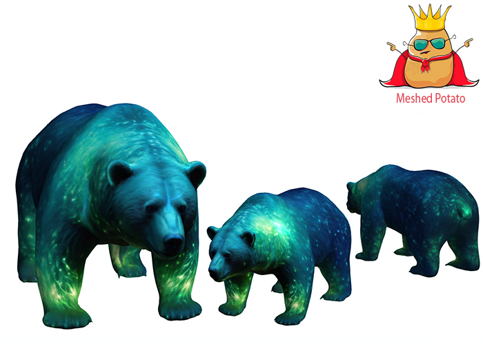 Meshed Potato - Glowing Bear Figurine Full Perm Mesh (add)