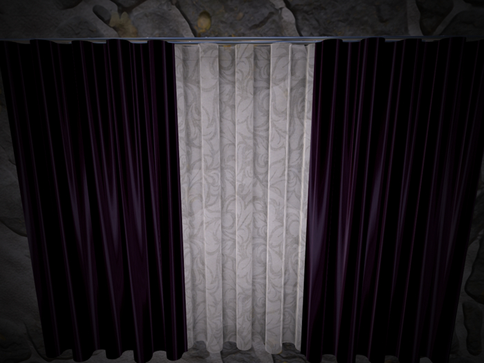 *BBG* Clancy Curtains-wine