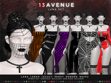 Luna Dress Set - 48 COLORS FATPACK - MAITREYA LARA,LARAX,LEGACY,PERKY,REBORN,WAIFU