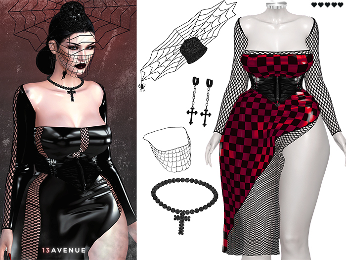 Luna Dress Set - 38 - Maitreya Lara,LaraX,Legacy,Perky,Reborn,Waifu