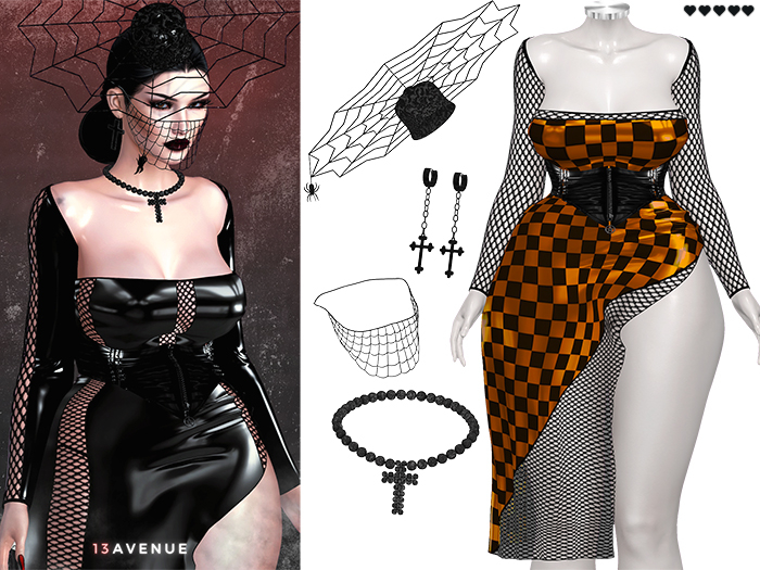 Luna Dress Set - 39 - Maitreya Lara,LaraX,Legacy,Perky,Reborn,Waifu