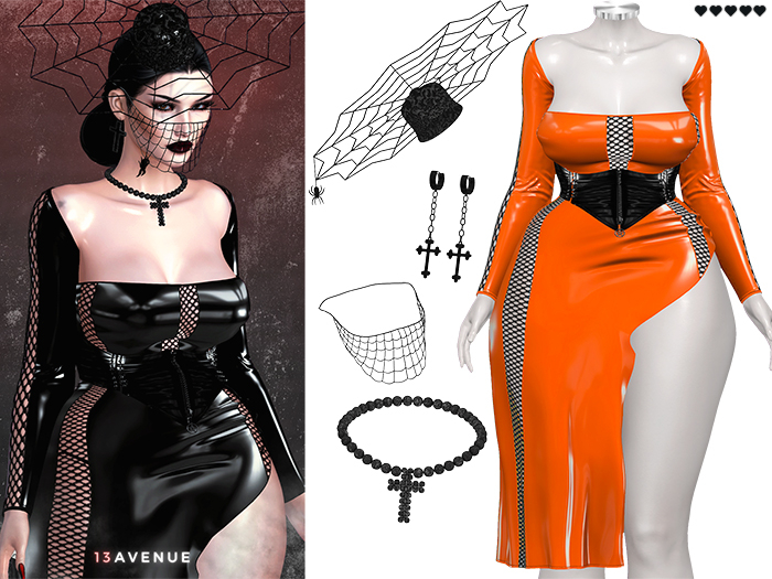 Luna Dress Set - 47 - Maitreya Lara,LaraX,Legacy,Perky,Reborn,Waifu