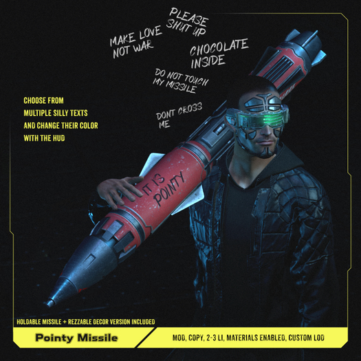 [LINKRAVE] Pointy Missile - Red