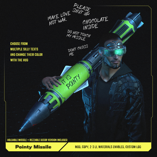 [LINKRAVE] Pointy Missile - Lime