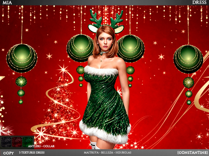 [JC CONSTANTINE] Mia Dress - CHRISTMAS -