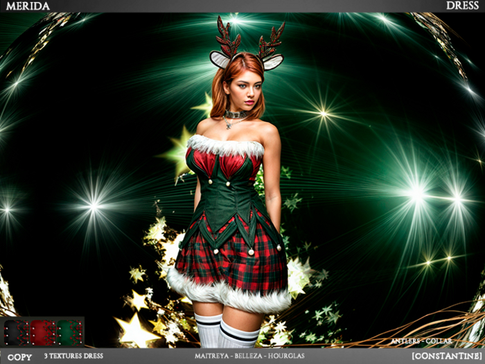 [JC CONSTANTINE] Merida Dress - CHRISTMAS -