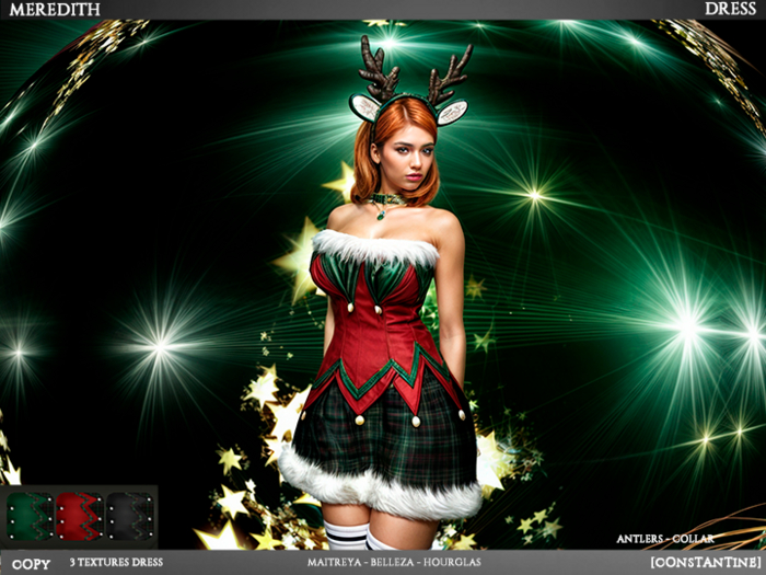 [JC CONSTANTINE] Meredith Dress - CHRISTMAS -