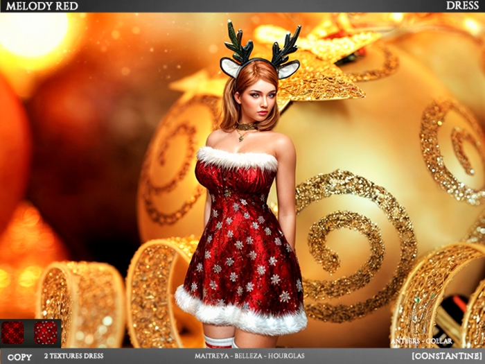 [JC CONSTANTINE] Melody Red Dress - CHRISTMAS -