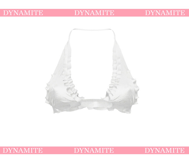 White Ruffle Top Maitreya Petite