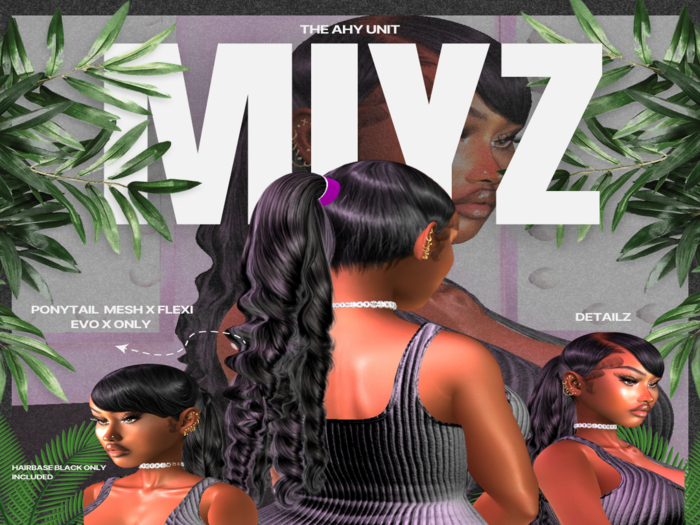 MIYZ*AHY PONYTAIL UNIT*{ UNPACKER}