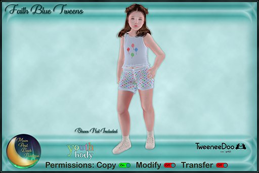 !:*:. M&B .:*:.! Faith Blue Tweens 