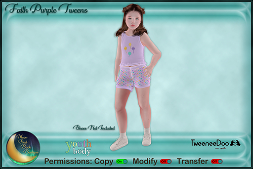 !:*:. M&B .:*:.! Faith Purple Tweens 