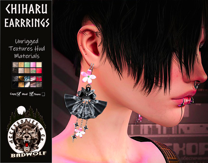 Badwolf  - Chiharu Earrings