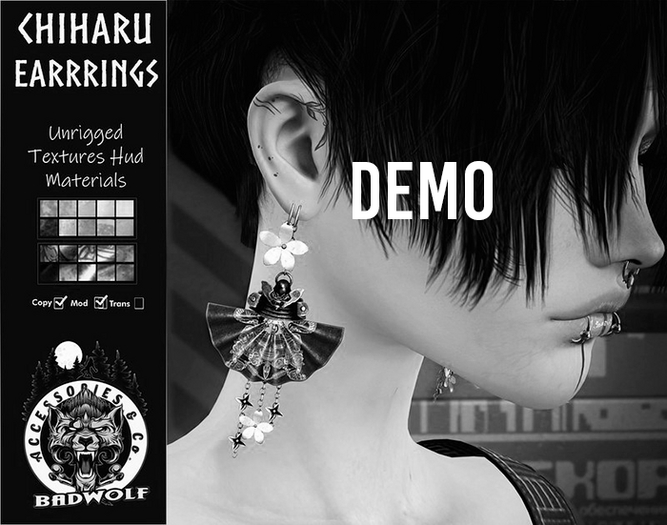 DEMO Badwolf  - Chiharu Earrings