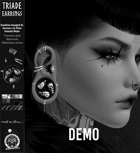 DEMO Badwolf -Triade Earrings