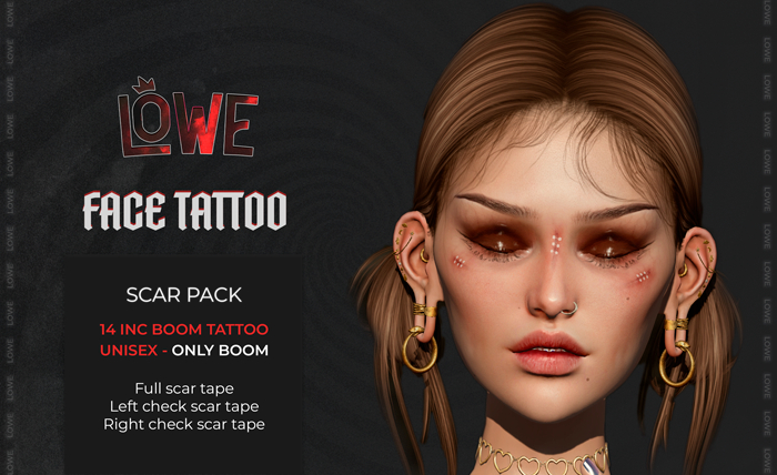 ! Lowe - Face Scar Tattoo Pack