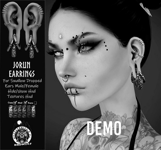 DEMO Badwolf - Jorun Earrings