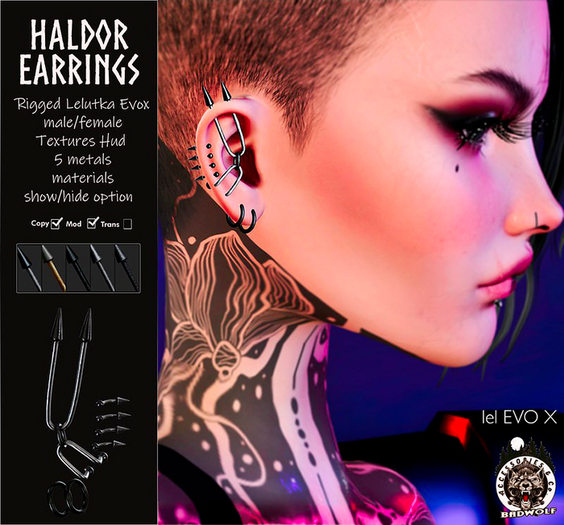 Badwolf - Haldor Evox Earrings