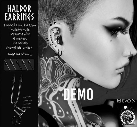 DEMO Badwolf - Haldor Evox Earrings