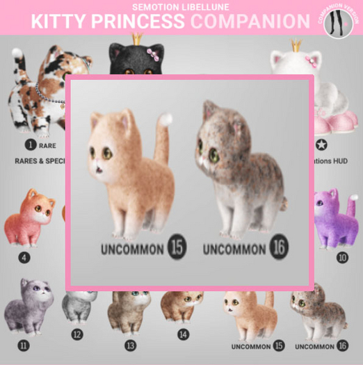 SEmotion Libellune Kitty Princess Companion UNCOMMON 15