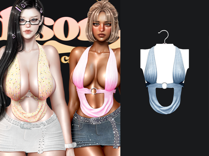 Madison - Rachel Top  - Baby Blue