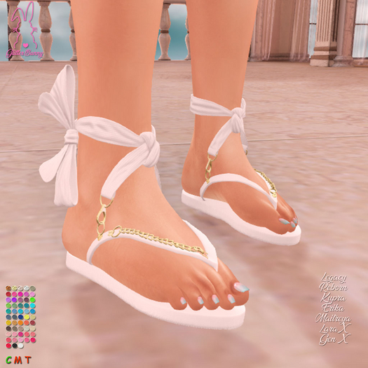 *Glitter Bunny* Colette Plain Sandals 