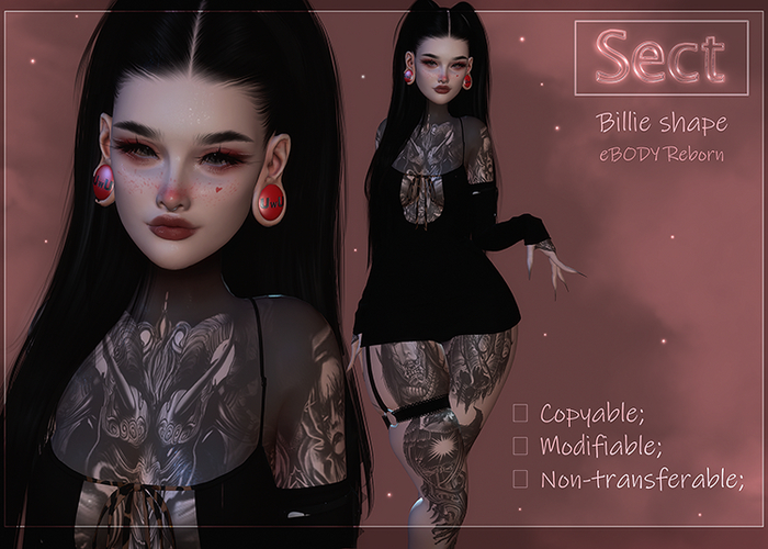-SECT-!!!Jin shape for LeLUTKA Billie  Head 4.0