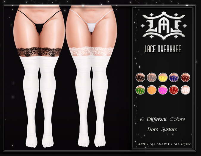 LAL-Lace overknee Stocking Only Bom