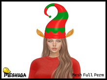 Meshuga Christmas Fairy Santa Hat FULL PERM MESH