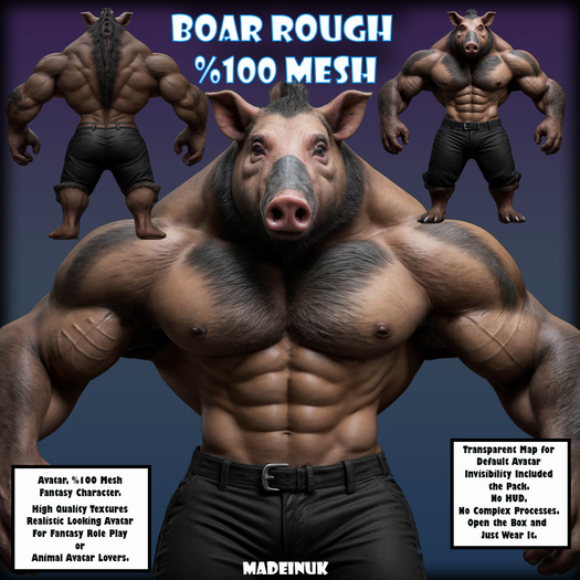 MADEINUK - Boar Rough - Mesh Avatar