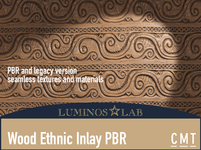 LL Wood Ethnic Inlay Pattern PBR Full Perm