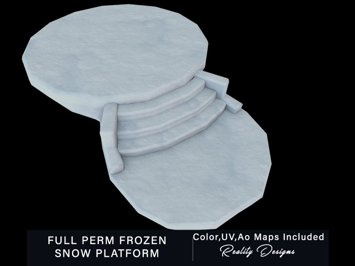 Full Perm Frozen Snow Winter Platform