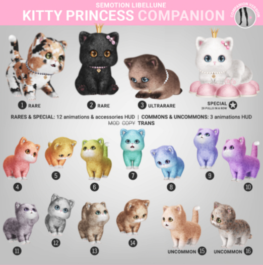 SEmotion Libellune Kitty Princess Companion COMMON 07