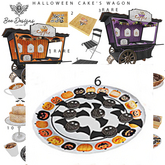 06 Bee Designs Halloween Cake's Wagon