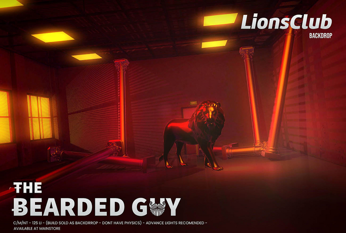 Lions Club Backdrop - The Bearded Guy