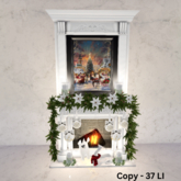 White Christmas Fireplace BOXED