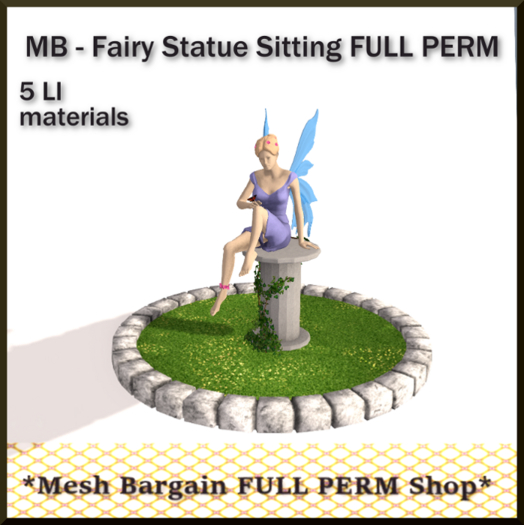 MB - Fairy Statue Sitting FULL PERM