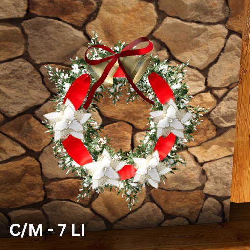 Wreath-Gold.White BOXED