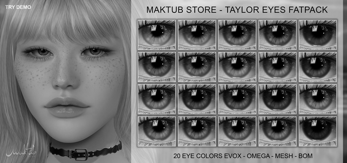 DEMO Maktub Store - Taylor Eyes Fatpack