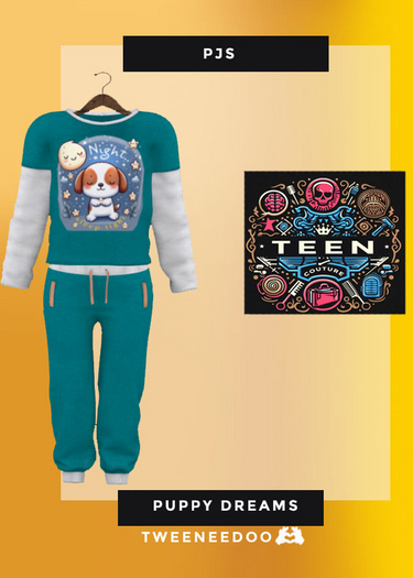 ::Teen Couture:: Puppy Dreams pj set (tweeneedoo)add