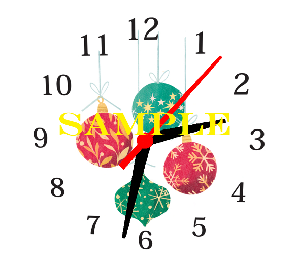 Atheria Designs Exclusive Round **Working** Christmas Clock