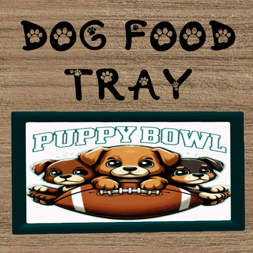 PUPPY BOWL DOG FOOD TRAY 