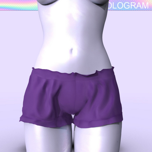 Purple Comfy Shorts Reborn