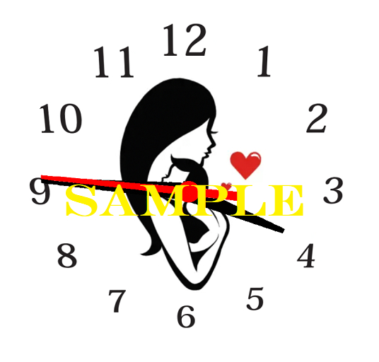 Atheria Designs Exclusive A Mothers Love Round **Working** Clock