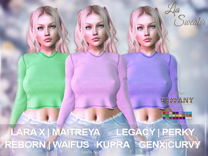 ::TD:: Lia Sweater [Mesh] + Lara X
