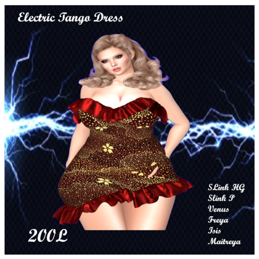 Electric Tango Dress  Red ADD Me