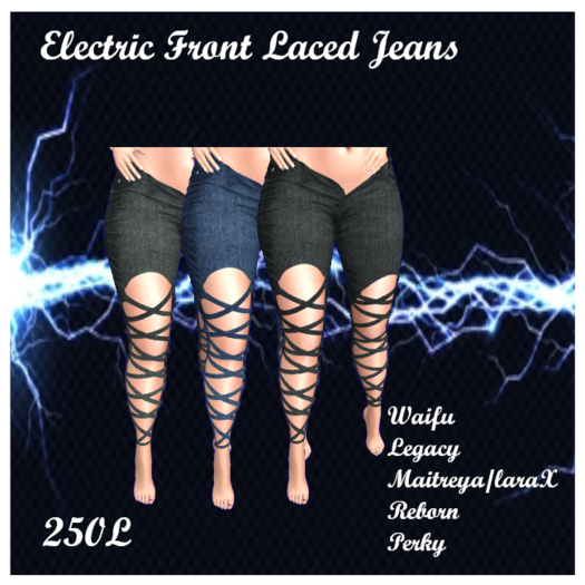 Electric Laced Jeans fatpack Add me to open
